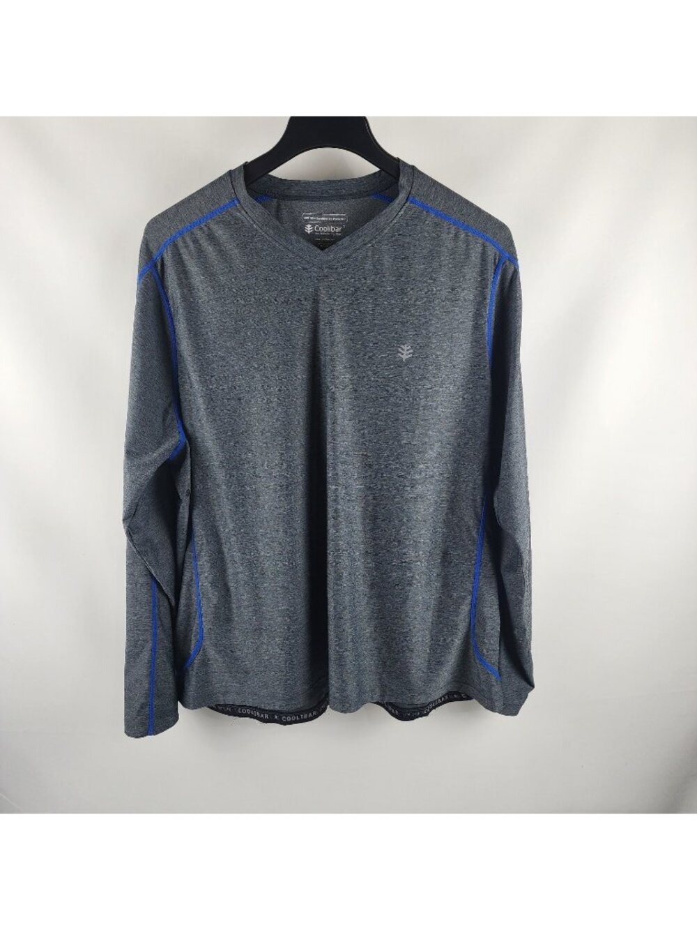 Coolibar Shirt Mens XXL Gray Heathered UPF 50 Protection L/S Pullover Shirt